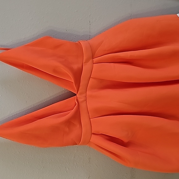 NWOT ASOS Orange Bubble Hem Mini Dress SZ 10 - Picture 9 of 9